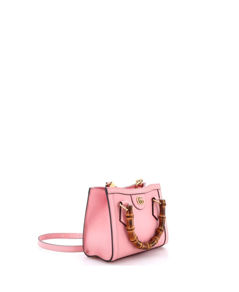 Mini Diana NM Bamboo Handle Tote Leather