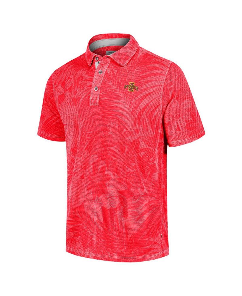 Men's Cardinal Iowa State Cyclones Sport Santiago Paradise Polo Shirt