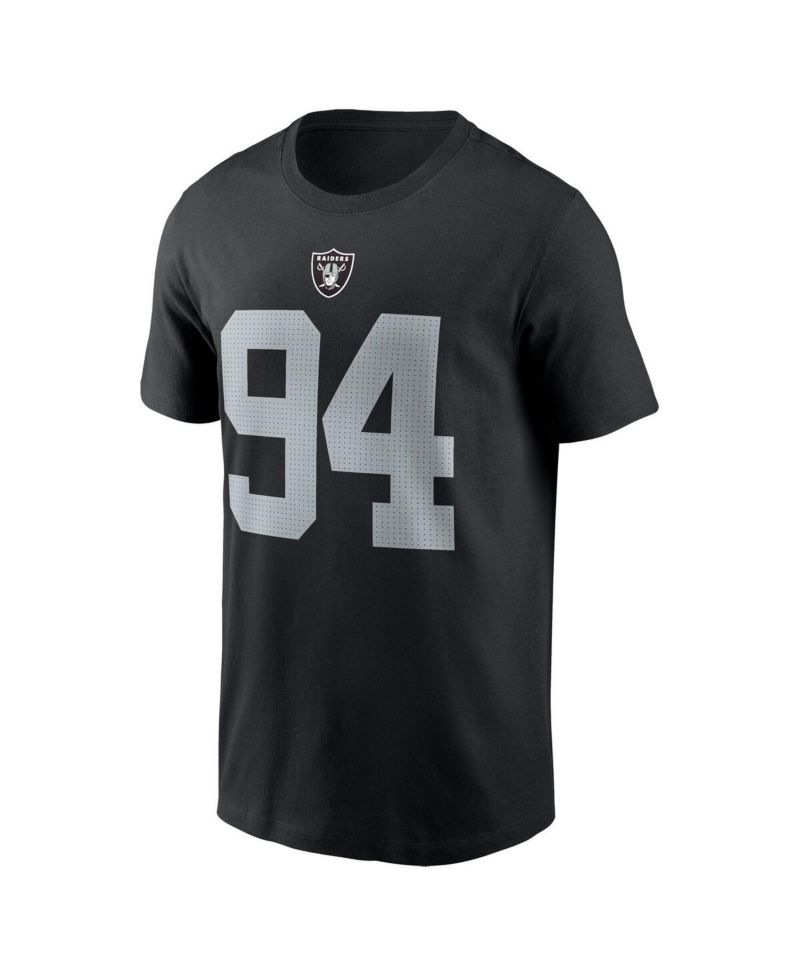 Men's Christian Wilkins Black Las Vegas Raiders Player Name & Number T-Shirt