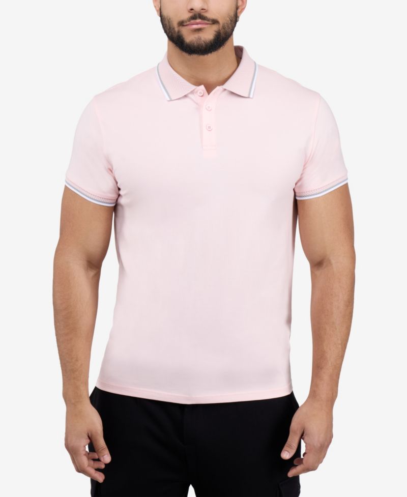 Men's XRAY Short Sleeve Texture Rib Polo