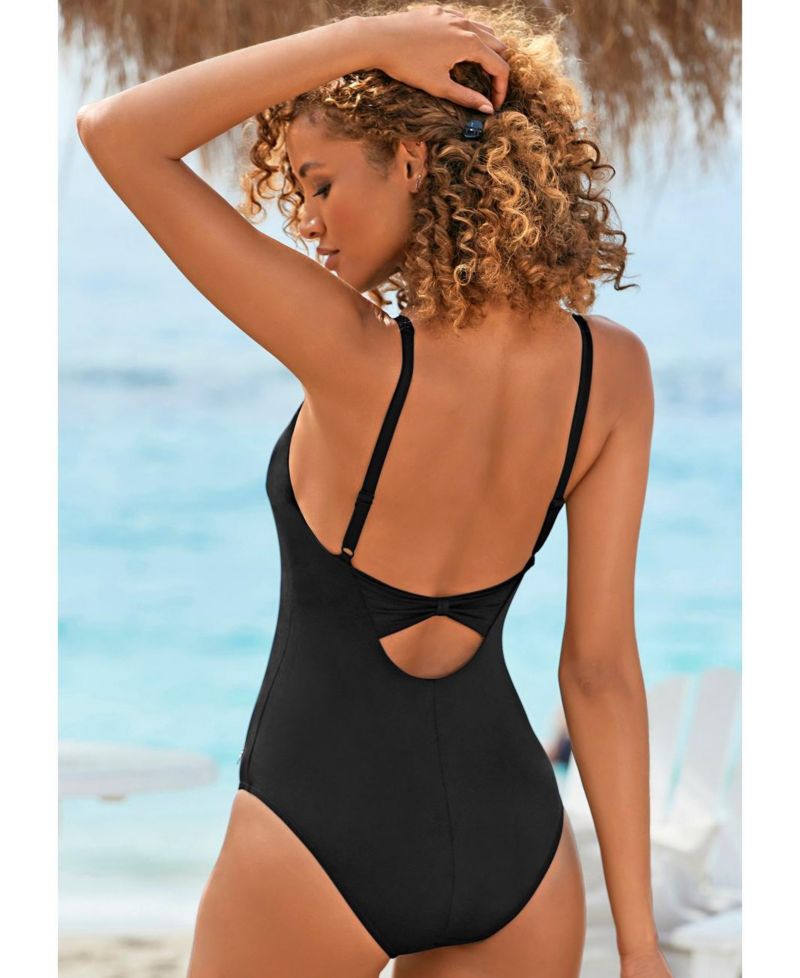 Women's Open Back One-Piece Adjustable One-Piece Swimsuit