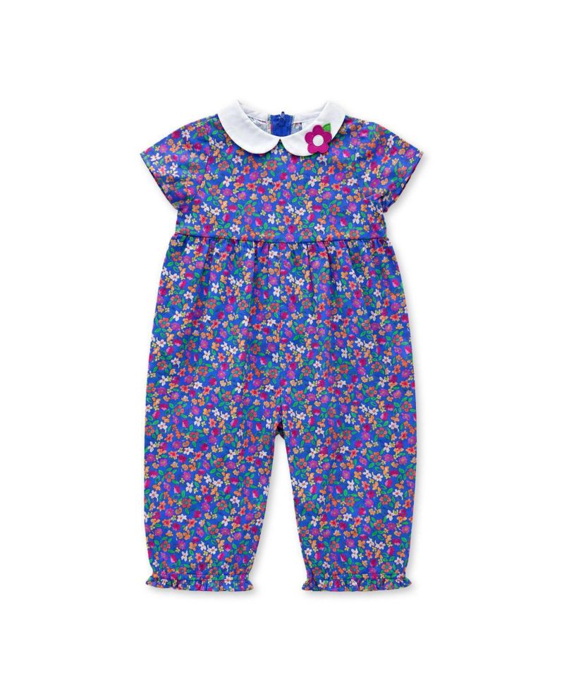 Baby Girl ( 3M TO 24 M ) Floral Print Longall With Collar