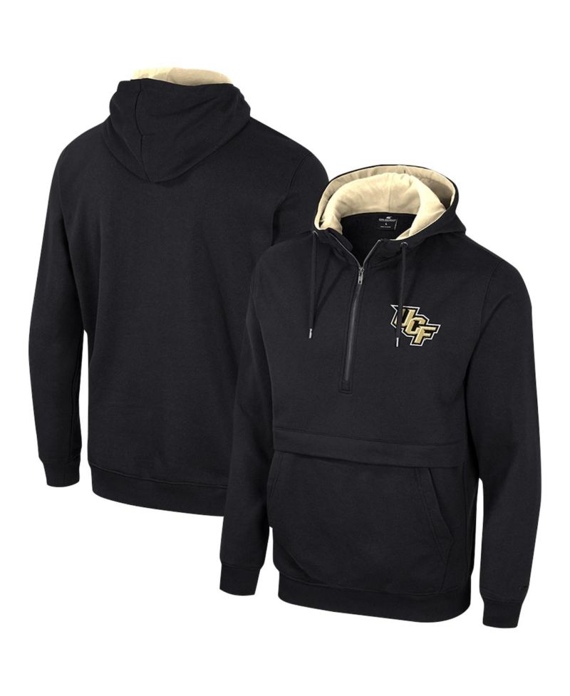 Men's Black UCF Knights Team Half-Zip Pullover Hoodie