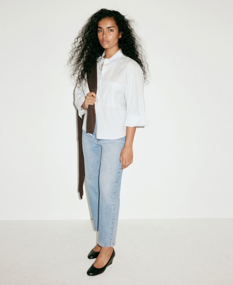 Women's Newmom High-Rise Straight-Leg Jeans