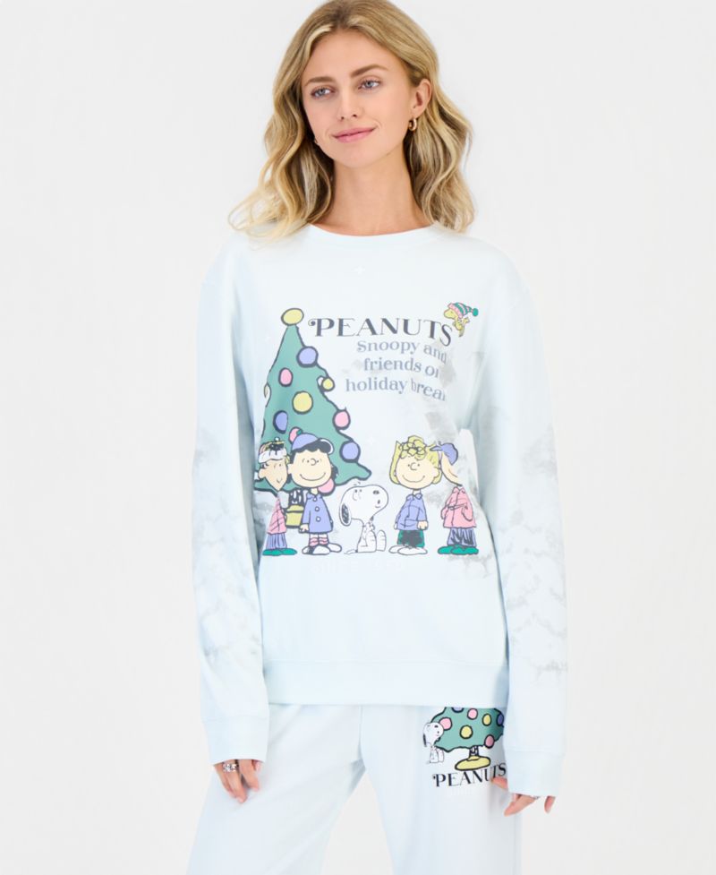 Juniors' Xmas Crew Holiday Graphic Sweatshirt