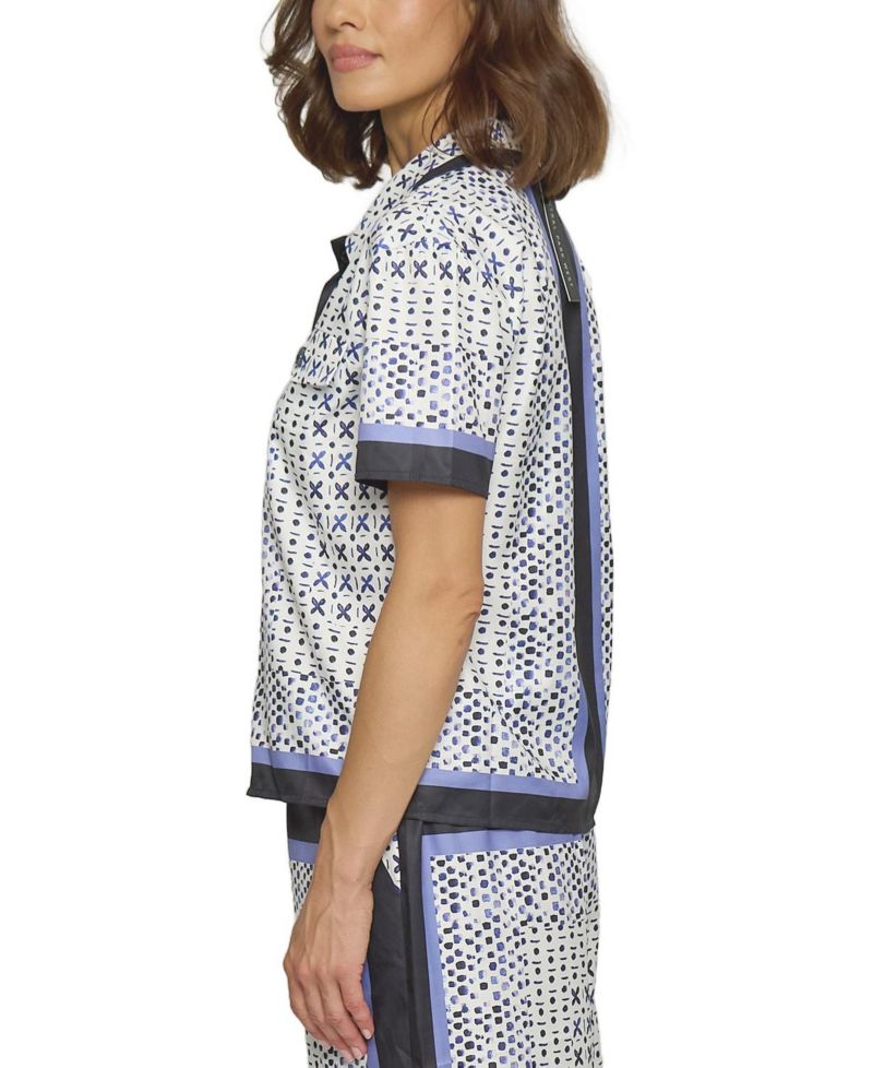 Women's Foulard Print Top