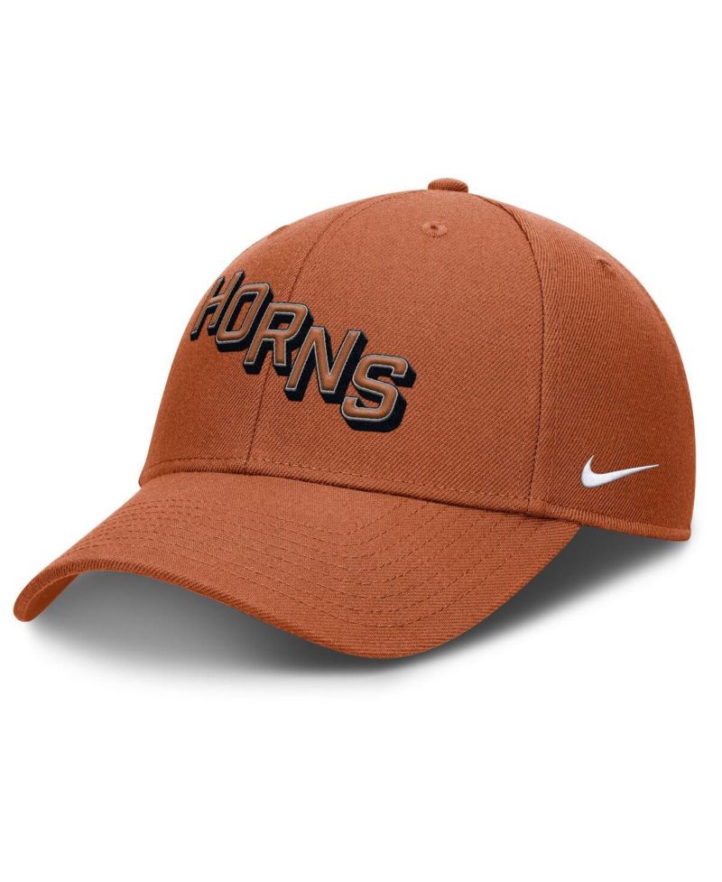 Men's Texas Orange Texas Longhorns Slanted Primetime Rise Performance Adjustable Hat