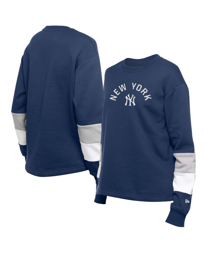 Women's Navy New York Yankees Gameday Crewneck Sweatshirt