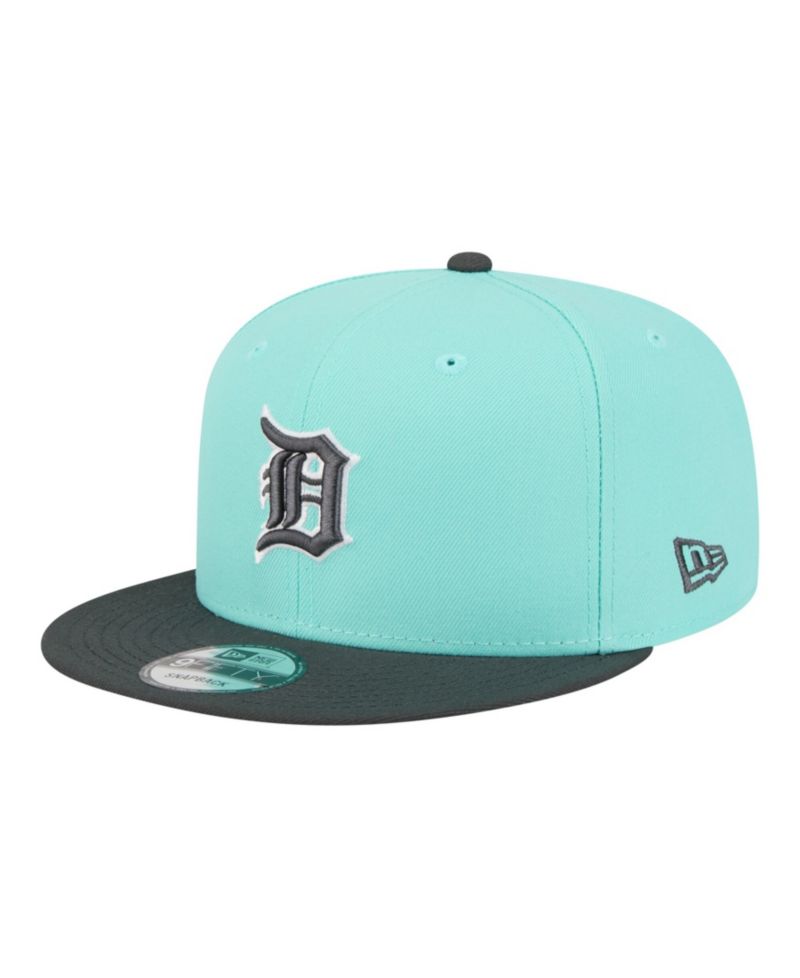 Men's Turquoise/Charcoal Detroit Tigers Two-Tone Color Pack 9FIFTY Snapback Hat
