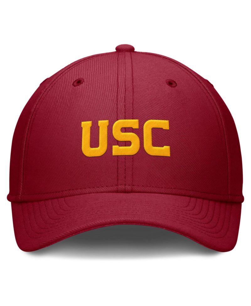 Men's Cardinal USC Trojans Rise SwooshFlex Dri-FIT Hat