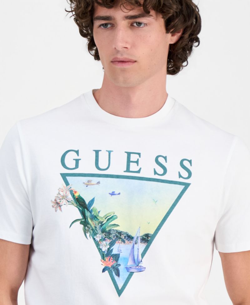 Men's Sunset Triangle Graphic T-Shirt