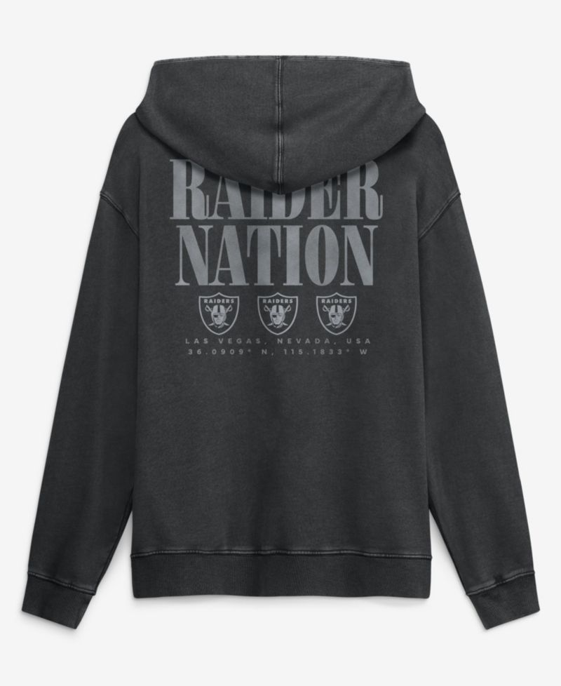 Men's Black Las Vegas Raiders Relaxed Intense Rivalry French Terry Hoodie