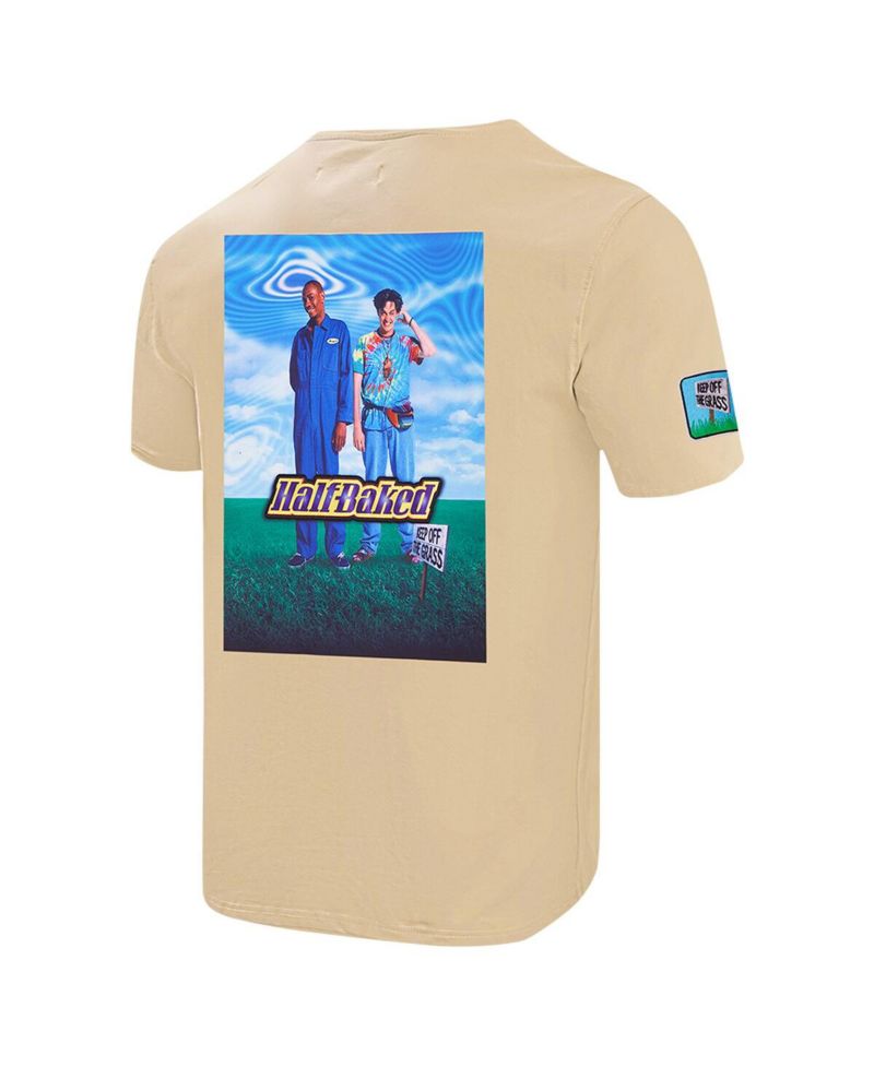 Men's and Women's Khaki Half Baked Trippy T-Shirt