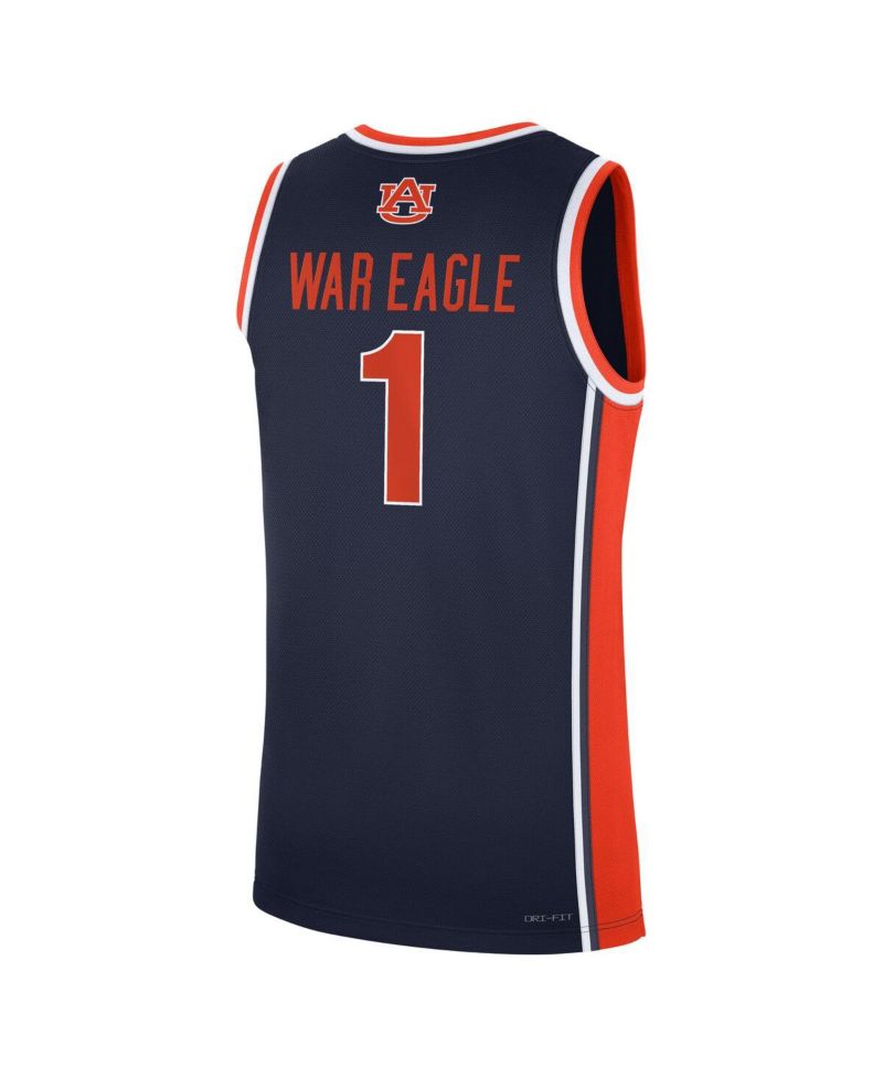 Big Boys and Girls Navy Auburn Tigers Replica Basketball Jersey