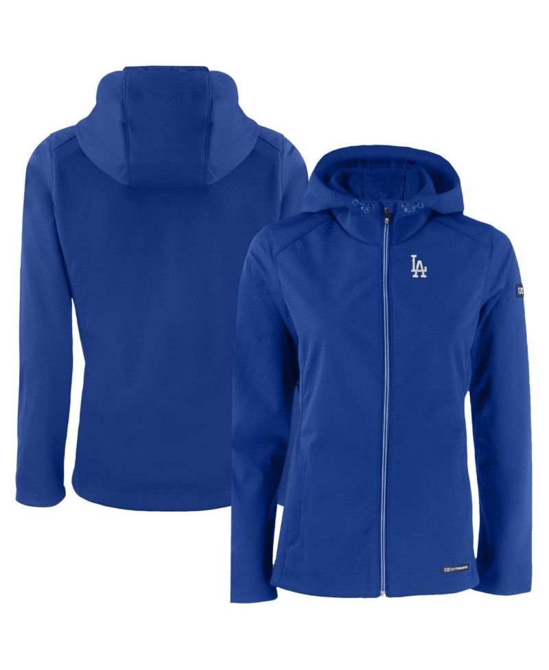 Women's Royal Los Angeles Dodgers Evoke Eco Softshell Full-Zip Jacket