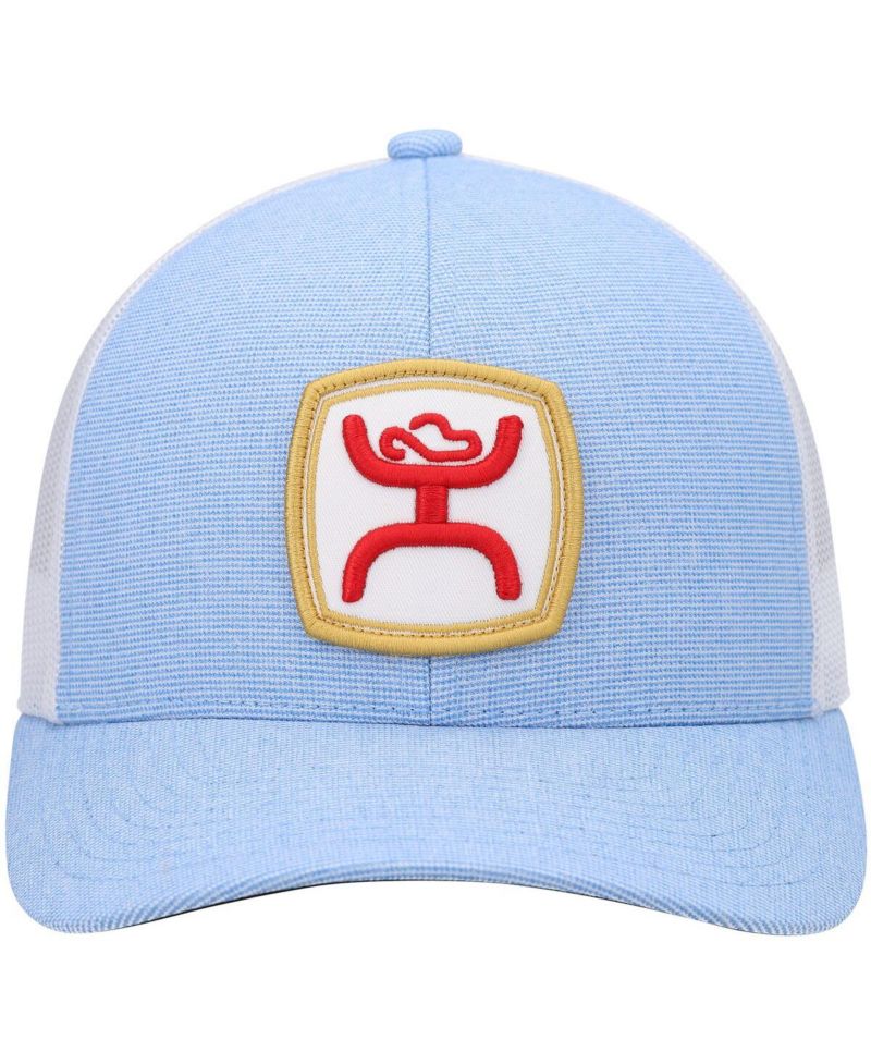Men's Light Blue, White Zenith Trucker Snapback Hat