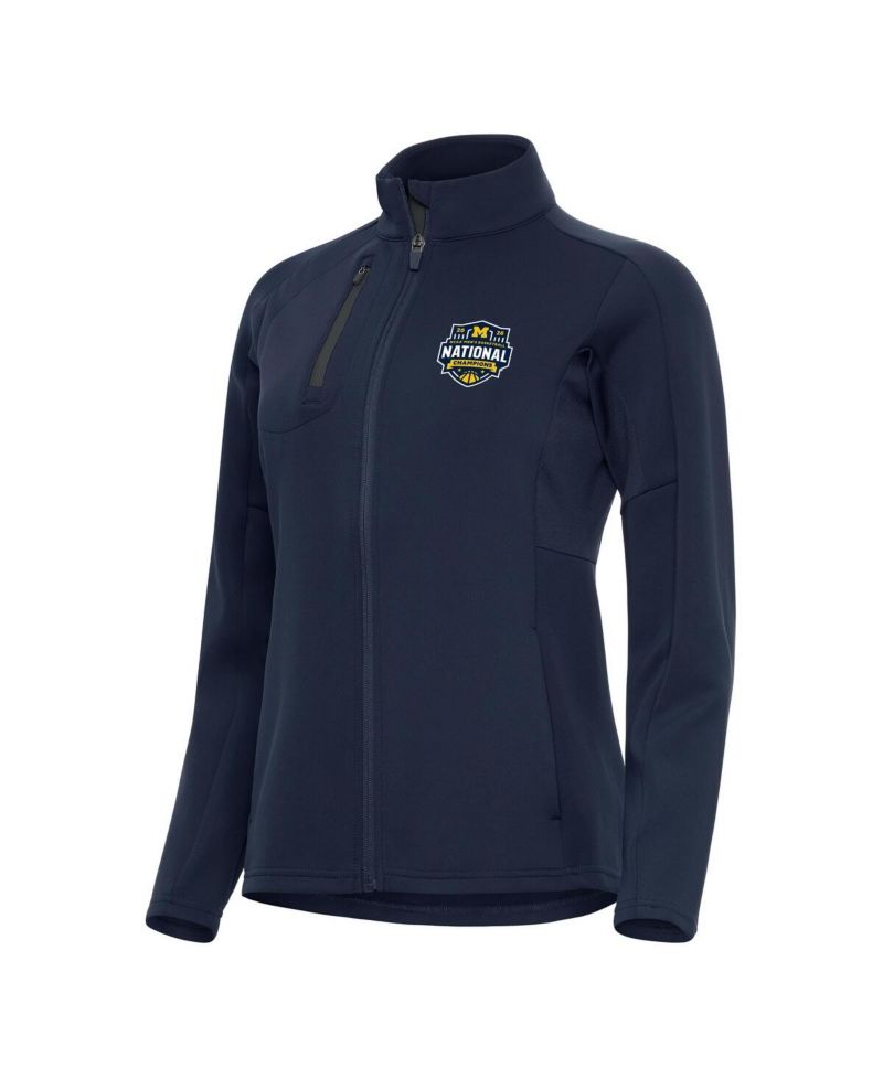 Women's Navy Michigan Wolverines 2026 NCAA Men's Basketball National Champions Generation Full-Zip Jacket