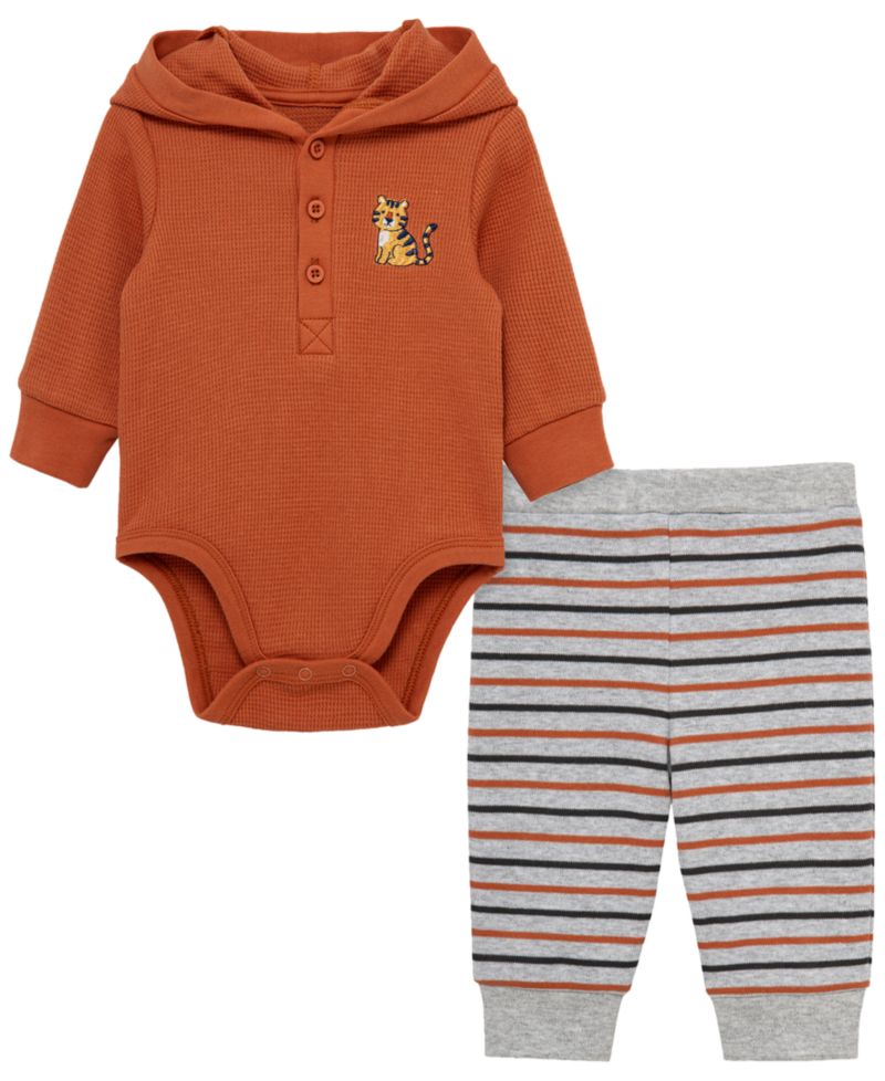 Baby Boys' Tiger Long-Sleeve Bodysuit and Pants, 2-Piece Set