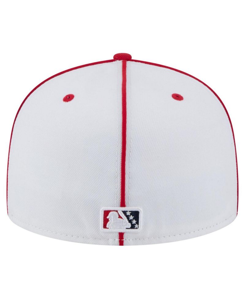 Men's White/Red Memphis Redbirds Authentic Collection 59FIFTY Fitted Hat