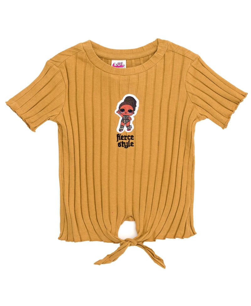Little Girls Fierce T-Shirt and Flare Pants Outfit Set