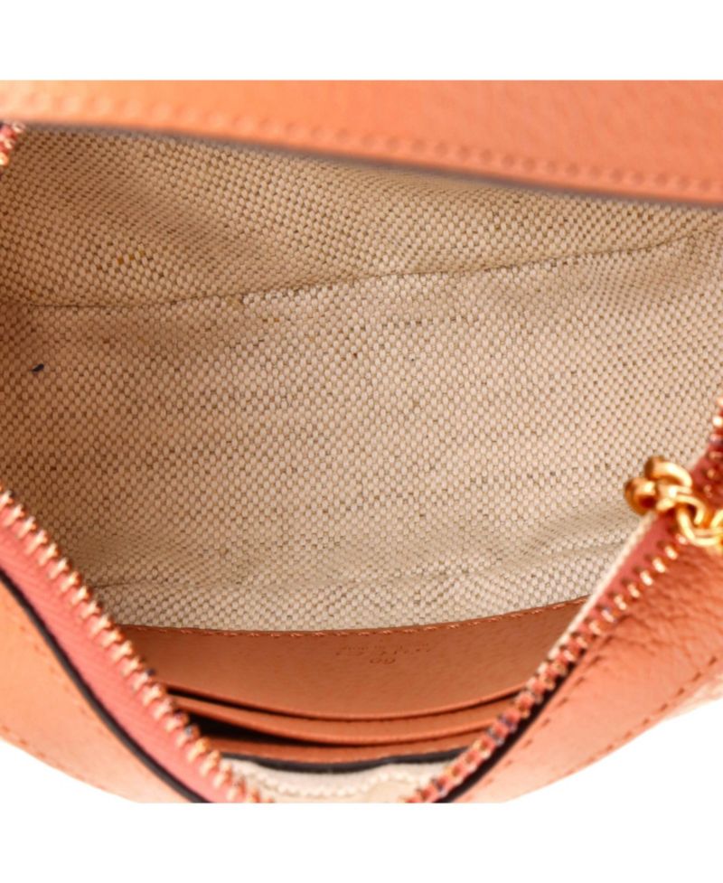 Mini Ophidia Half Moon Bag GG Canvas with Leather