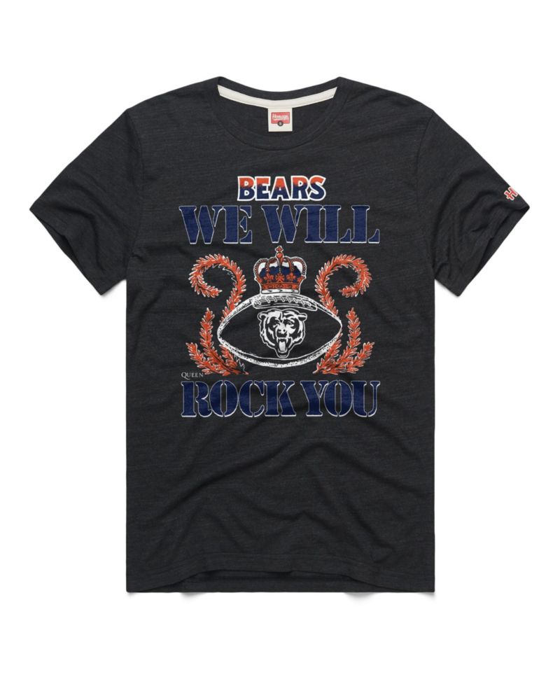 Men's and Women's Charcoal Chicago Bears 2026 NFL Schedule Queen Tri-Blend T-Shirt