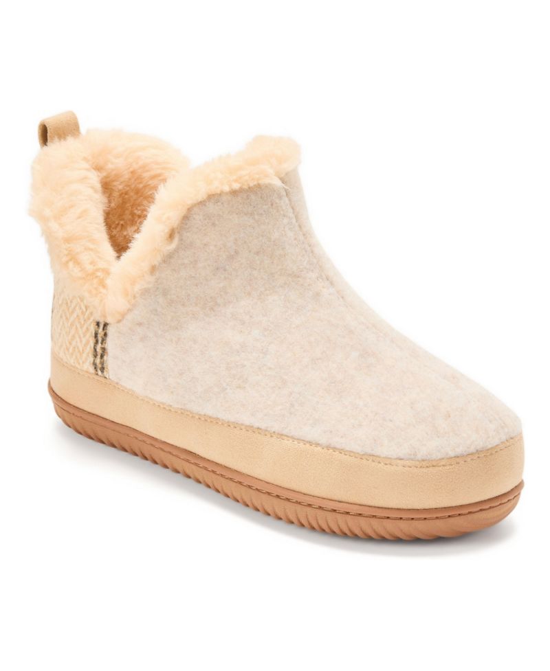 Women's Felted and Plaid Boot Slipper