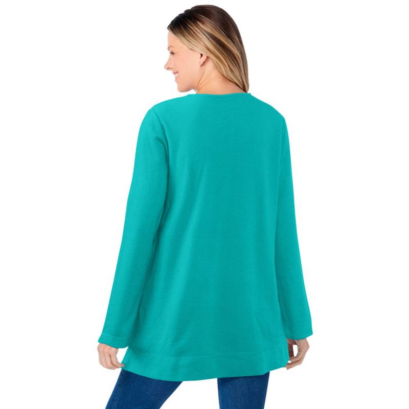 Women's Within Crewneck Ultra Soft Sherpa Sweatshirt