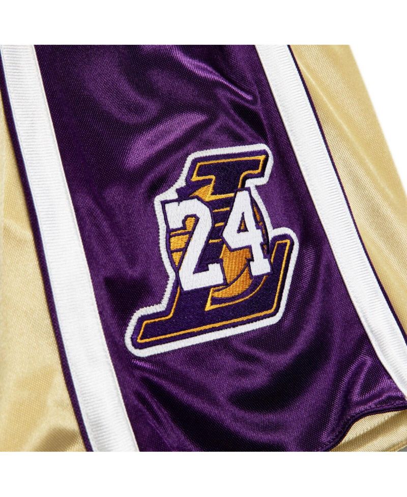 Men's Kobe Bryant Gold-Tone Los Angeles Lakers Hall of Fame Class of 2020 Authentic Hardwood Classics Shorts