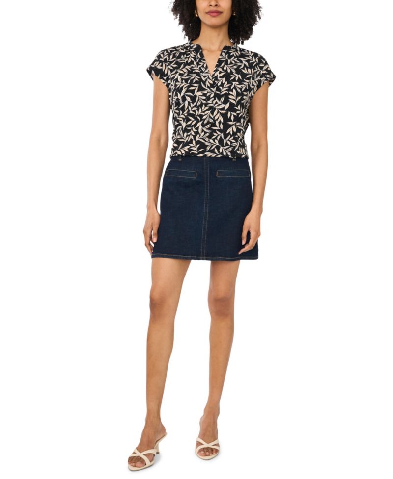 Women's Printed Short-Sleeve Top