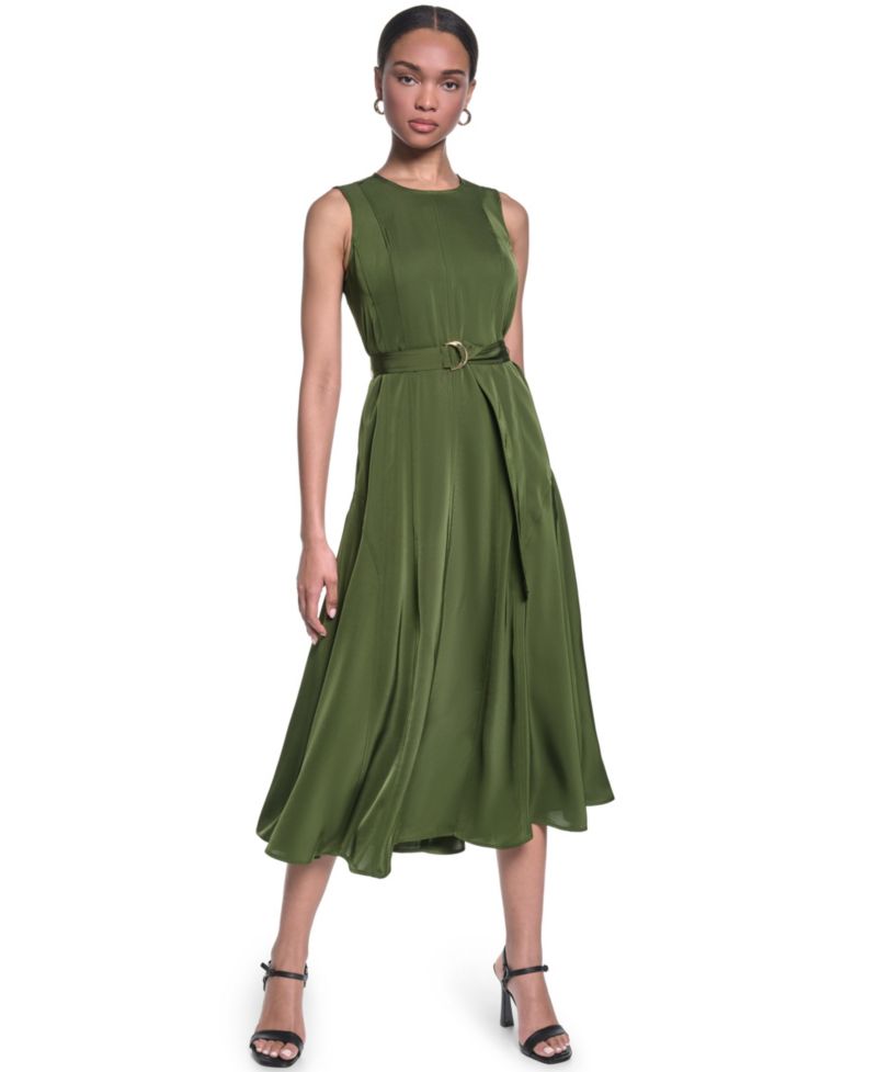 Women's Twill Midi Dress