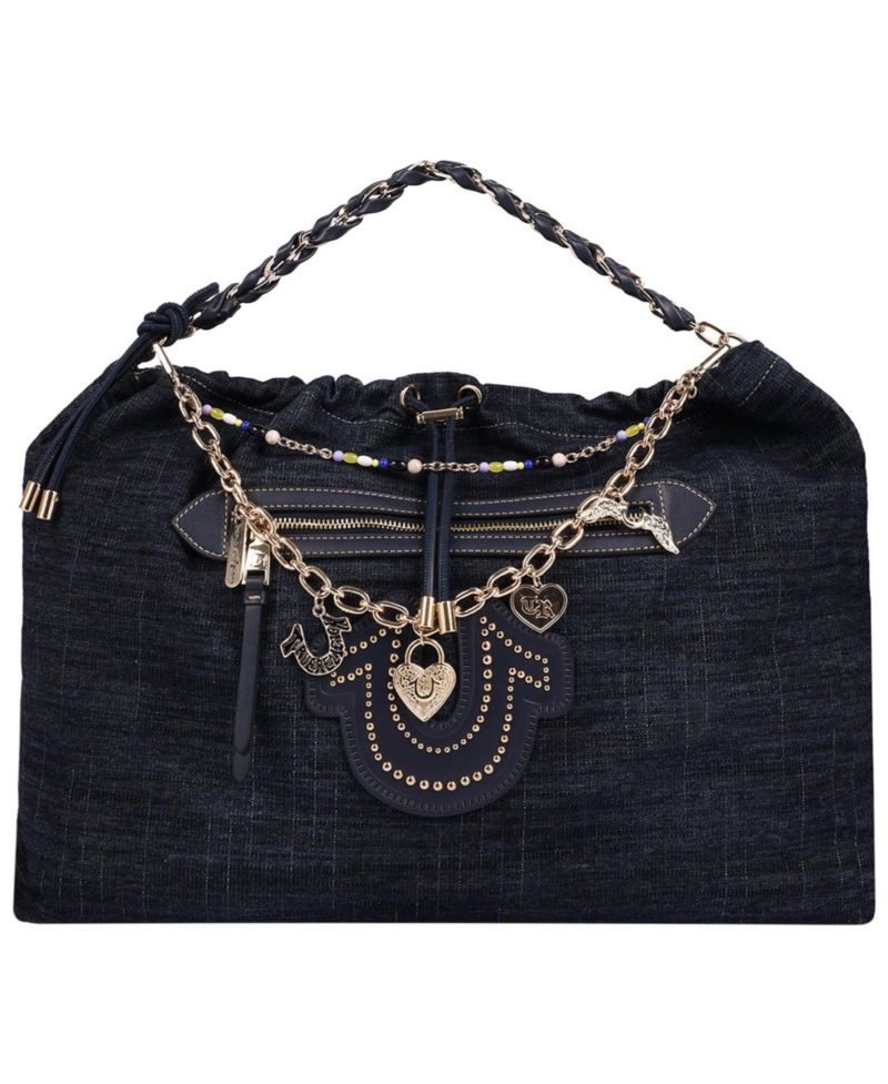 Women's Vintage Chain Denim Hobo Bag