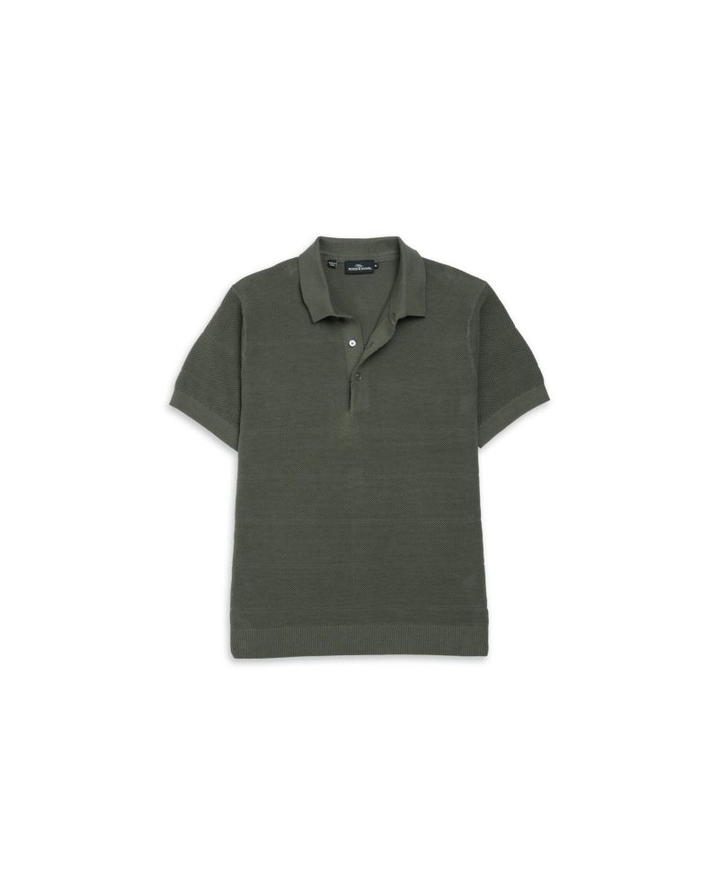 Men's Masons Flat Knit Polo Shirt