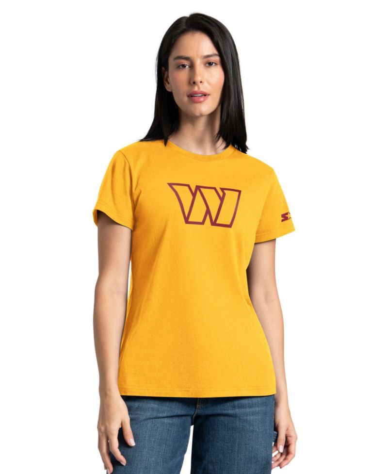 Women's Gold/Burgundy Washington Commanders Hoodie & T-Shirt Combo Pack