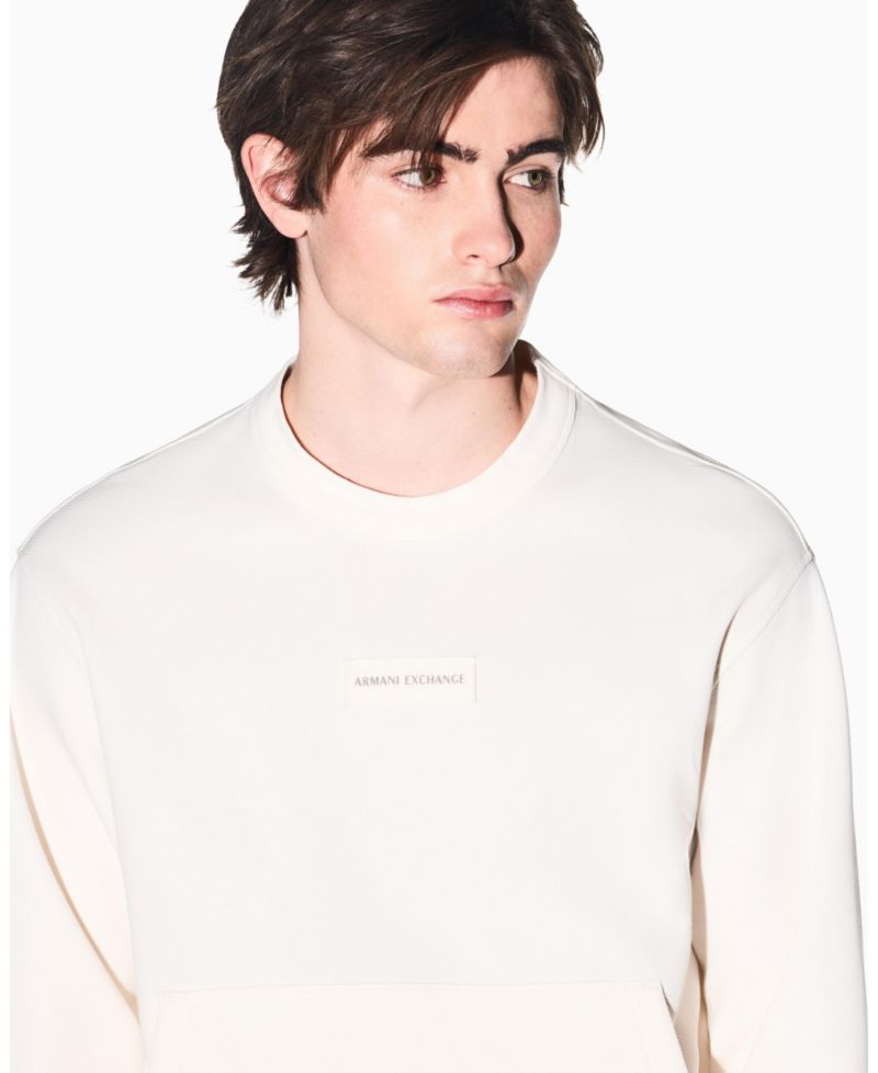 Men's White Edition Logo Crewneck Sweatshirt