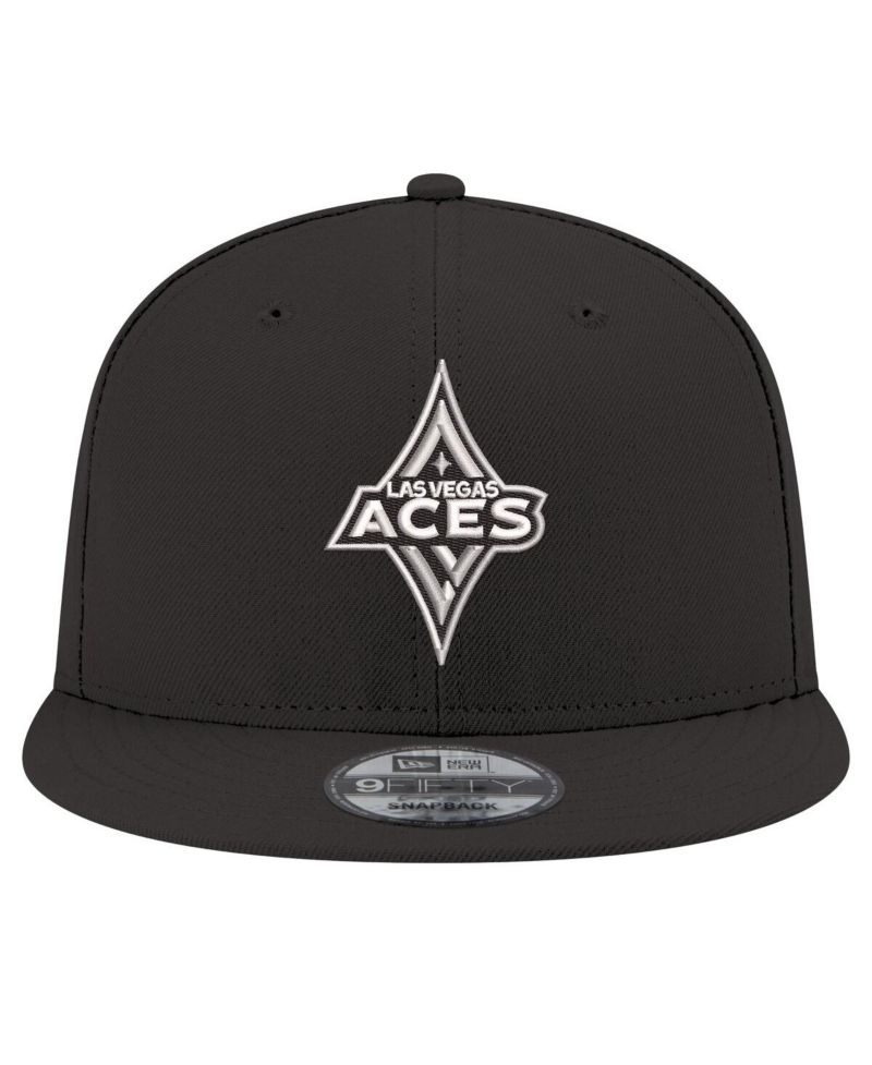 Men's and Women's Black Las Vegas Aces Logo 9FIFTY Snapback Hat