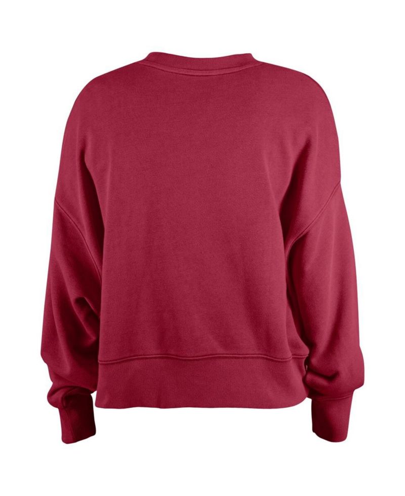 Girl's Burgundy Washington Commanders Flip Sequin Sweatshirt