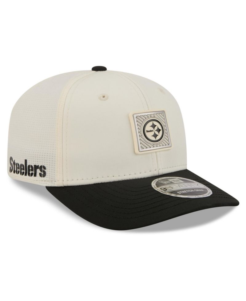 Men's Cream/Black Pittsburgh Steelers 2026 NFL Training Camp 9SEVENTY Adjustable Hat