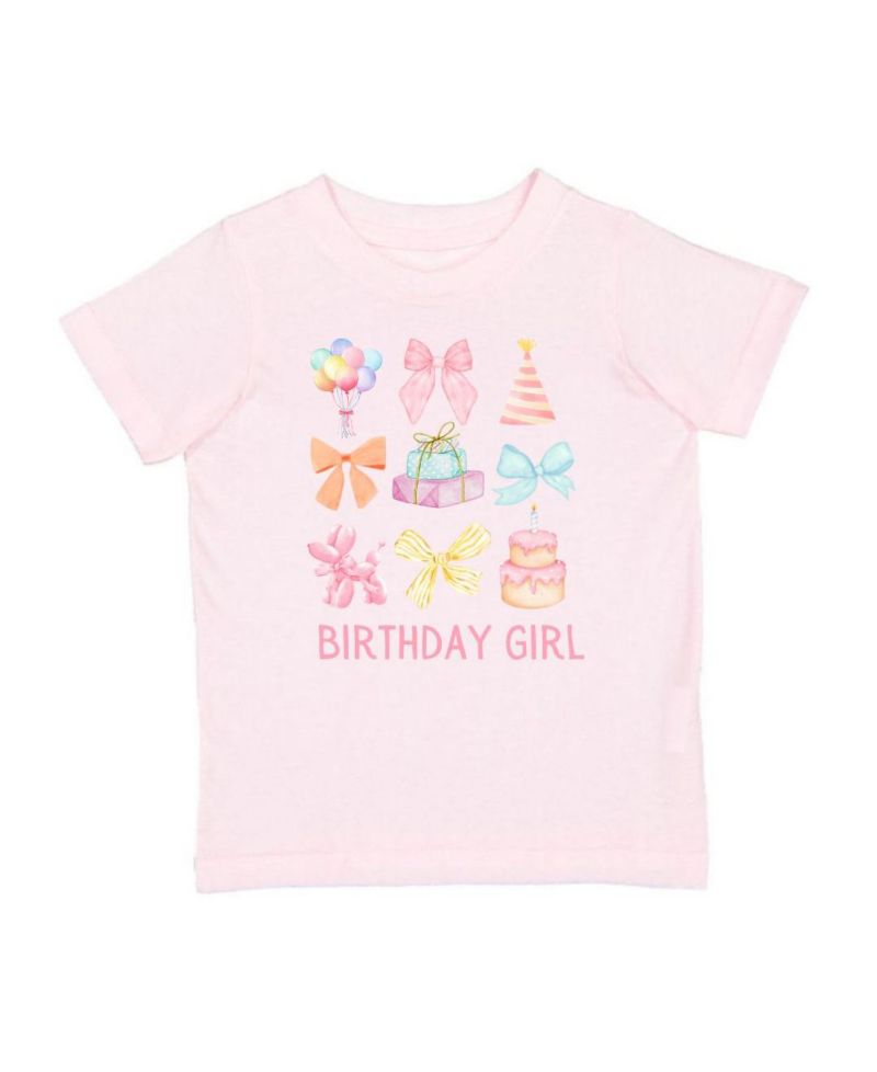 Baby Girls Birthday Cutie Short Sleeve T-Shirt