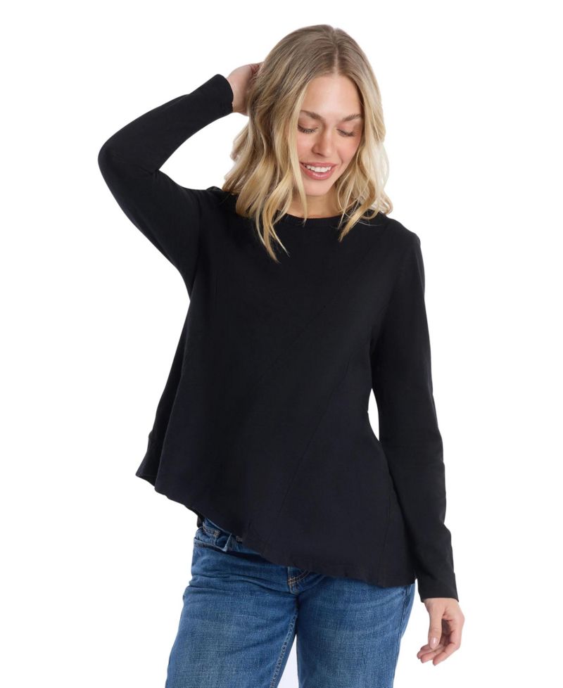 Women's Clothing Round Neck Long Sleeve Tee