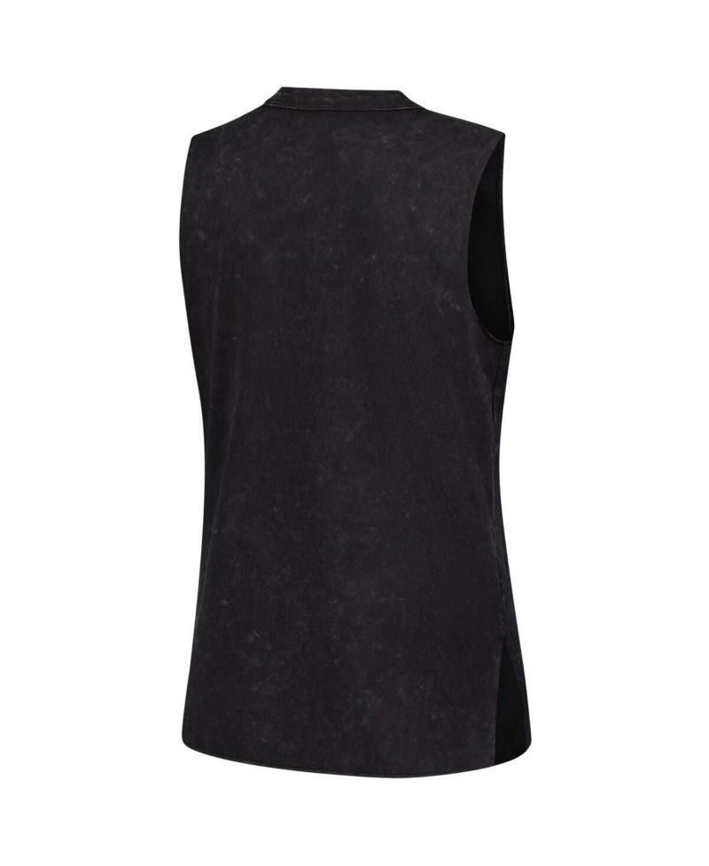 Women's Black Indiana Fever Rock Roll Collection Turner Mineral Wash Tank Top