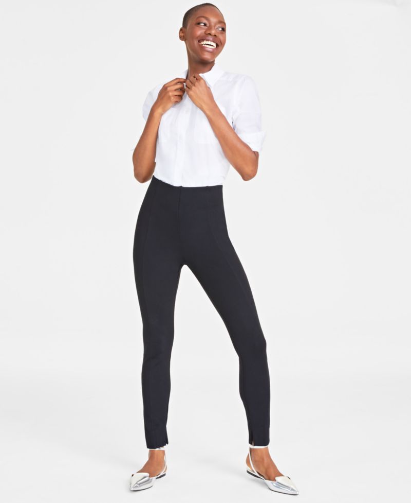 Women's Ponte Skinny Leggings, Regular and Short Lengths