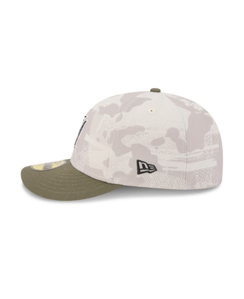 Men's Light Beige/Olive Miami Marlins 2025 Armed Forces Day 59FIFTY Fitted Hat