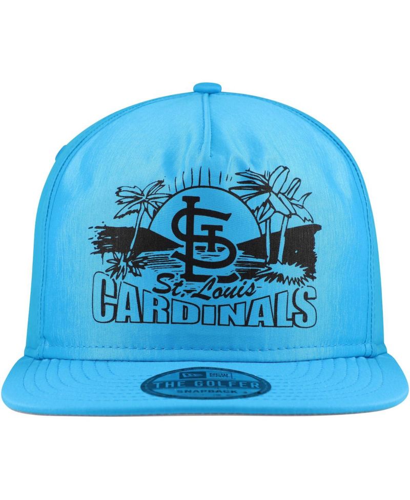 Men's Blue St. Louis Cardinals Neon Golfer Snapback Hat