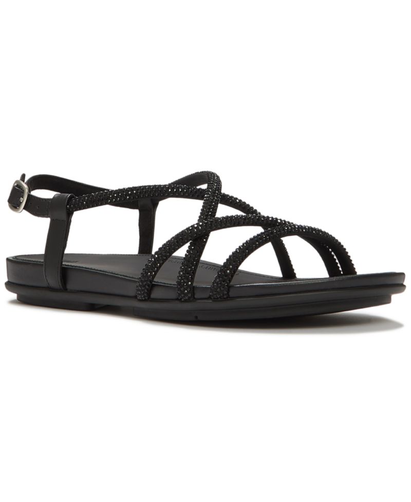 Women's Gracie Crystal Strap Open Toe Sandals