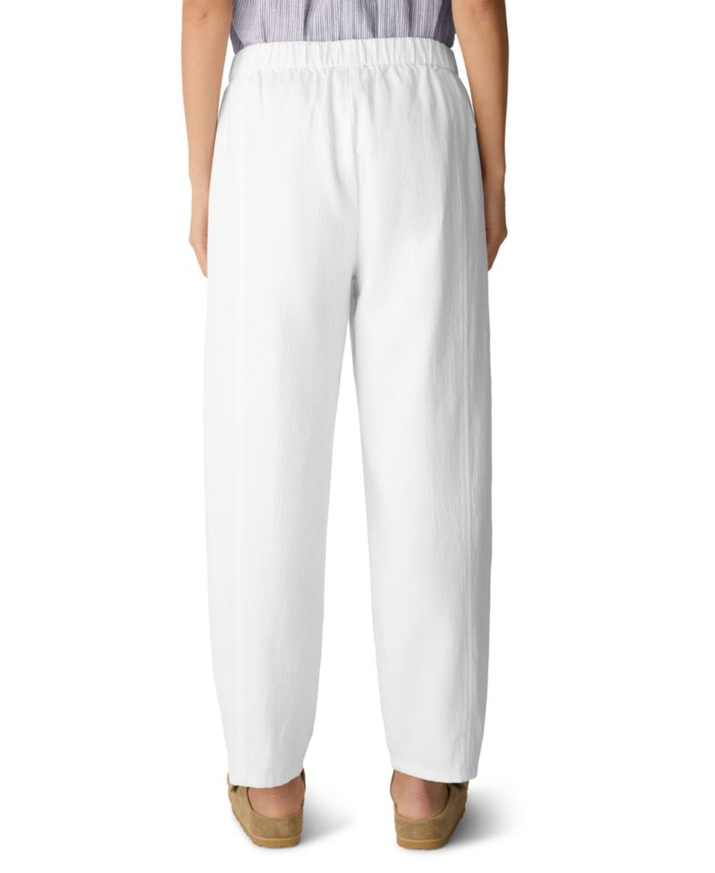 Eileen Fisher Women's Elastic Waistband Lantern Ankle-Length Pants, Regular, Plus And Petites