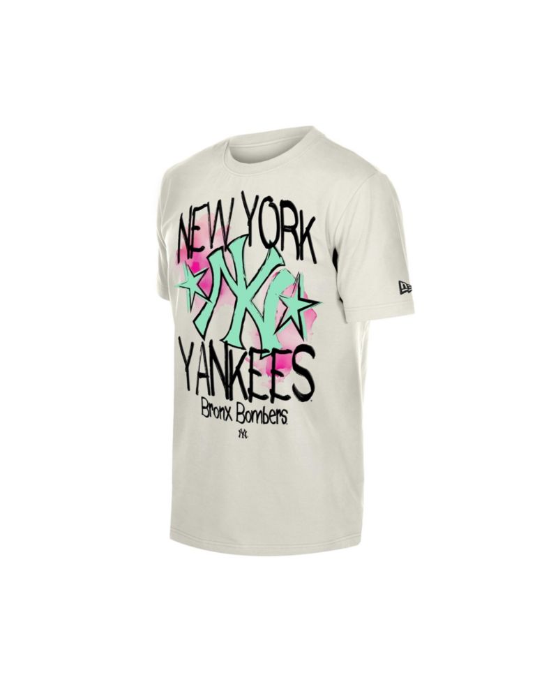 Men's Cream New York Yankees Lifestyle Punk Core T-Shirt