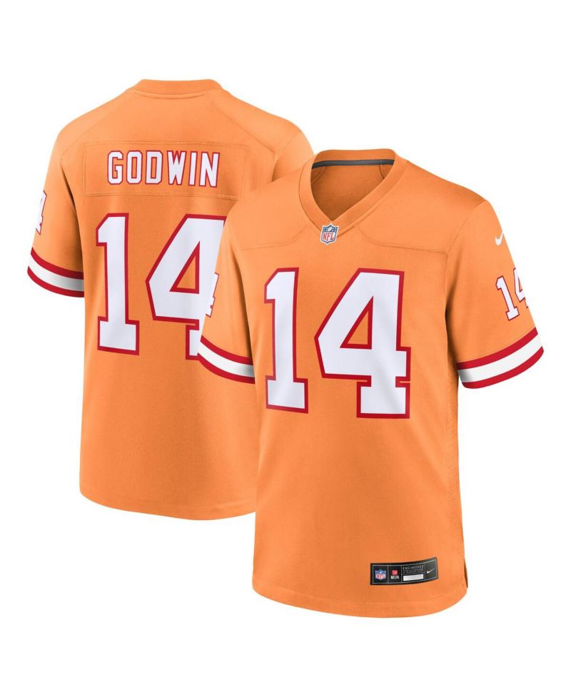 Men's Chris Godwin Orange Tampa Bay Buccaneers Throwback Game Jersey