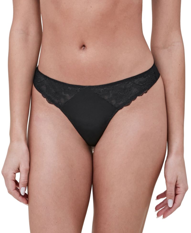 Women's Minx No-Show Comfortable Lace Thong 2 Pack