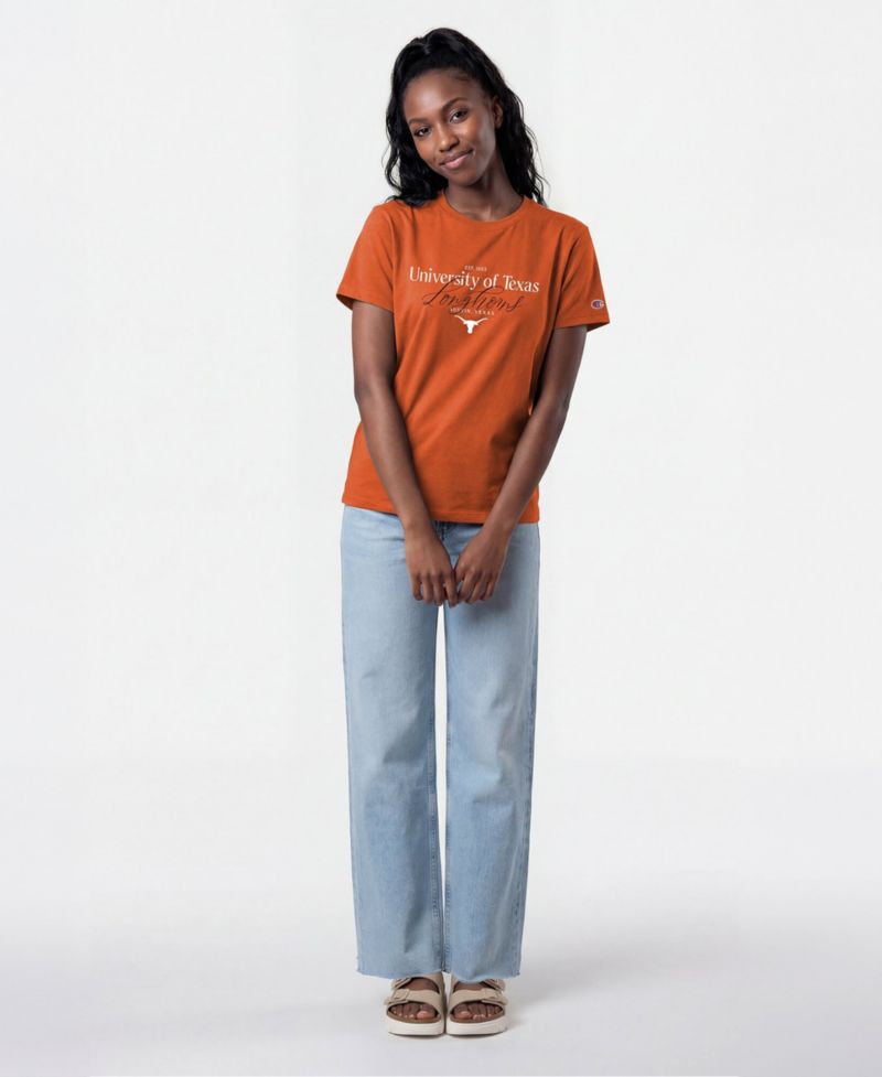 Women's Texas Longhorns Crew Neck Short-Sleeve T-Shirt